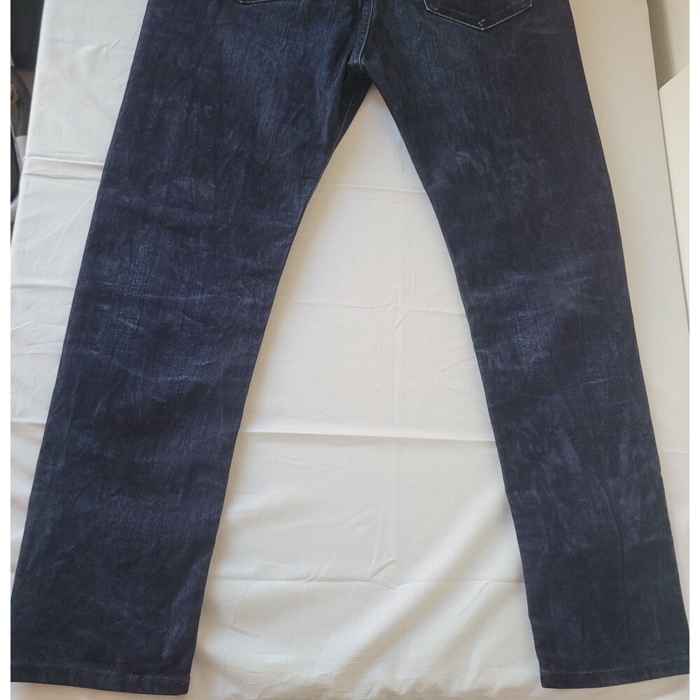 Diesel D-VIDER Carrot Jeans Mens W31 L32 Dark Wash Denim Button Fly Italy - Picture 14 of 14